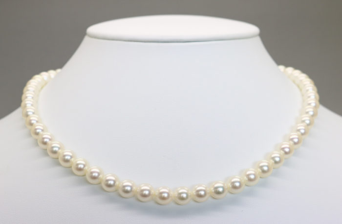 あこや真珠（無調色）【ネックレス】7.0～7.5mm