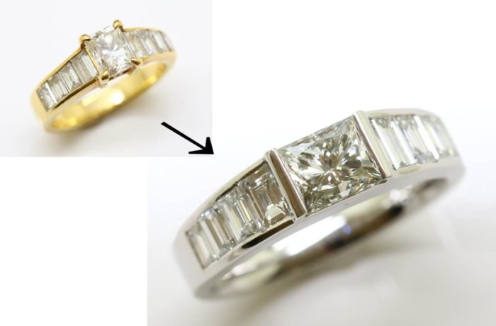 ダイヤモンドの指輪をリフォーム