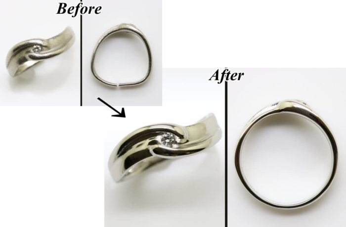 修理例：切れたPt1000の指輪